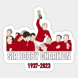 Sir Bobby Charlton RIP Precision Sticker